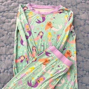 Little Sleepies Size 7/8 - Mermaid Magic - Two-Piece Long Sleeve Pajama Set.